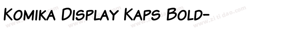 Komika Display Kaps Bold字体转换